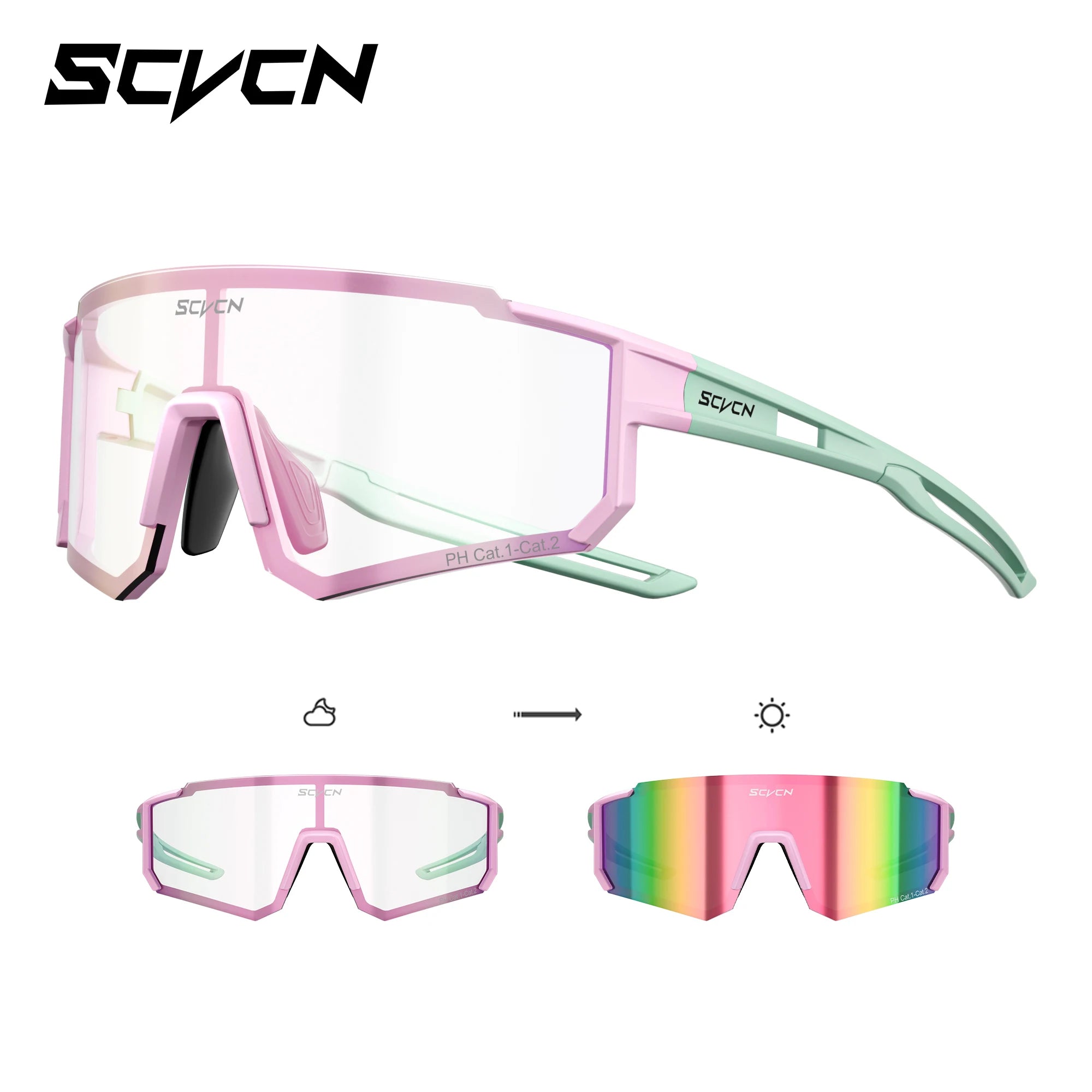 Photochromic Sunglasses Outdoor Sports Bike Cycling Glasses Man MTB Climbing Glasses Women Driving Bicycle Eyewear New