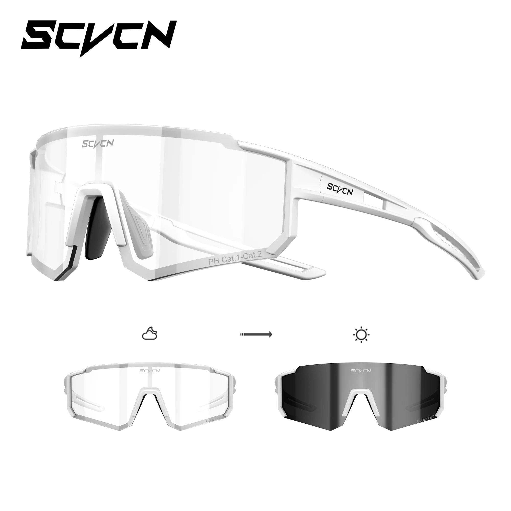 Photochromic Sunglasses Outdoor Sports Bike Cycling Glasses Man MTB Climbing Glasses Women Driving Bicycle Eyewear New