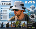 Sport Sunwear Solar Cooling Fan Hat – USB Rechargeable UV Sun Protection for Fishing, Hiking & Outdoor Adventures