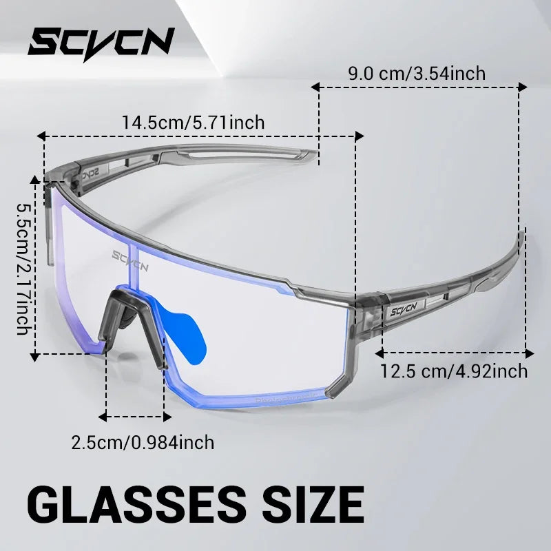 Photochromic Sunglasses Outdoor Sports Bike Cycling Glasses Man MTB Climbing Glasses Women Driving Bicycle Eyewear New