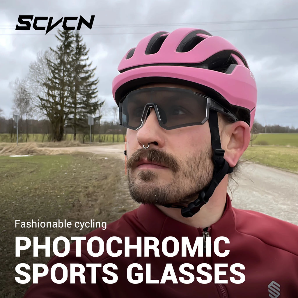 Photochromic Sunglasses Outdoor Sports Bike Cycling Glasses Man MTB Climbing Glasses Women Driving Bicycle Eyewear New