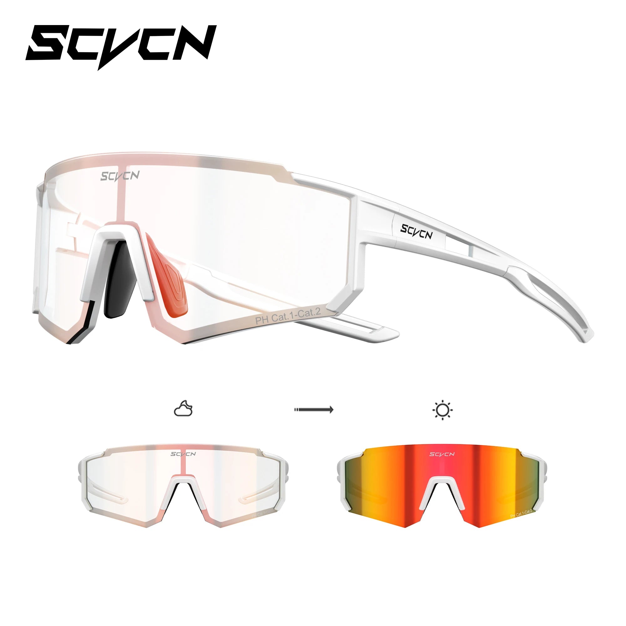 Photochromic Sunglasses Outdoor Sports Bike Cycling Glasses Man MTB Climbing Glasses Women Driving Bicycle Eyewear New