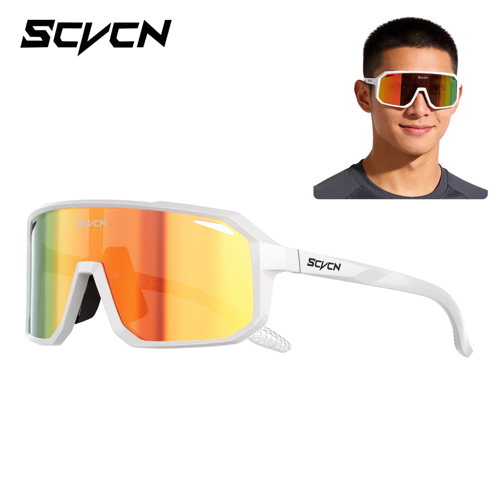 SCVCN New Photochromic Sunglasses Outdoor Bike Cycling Glasses Men Women MTB Road Bicycle Sports Mountaineering UV400 Goggles
