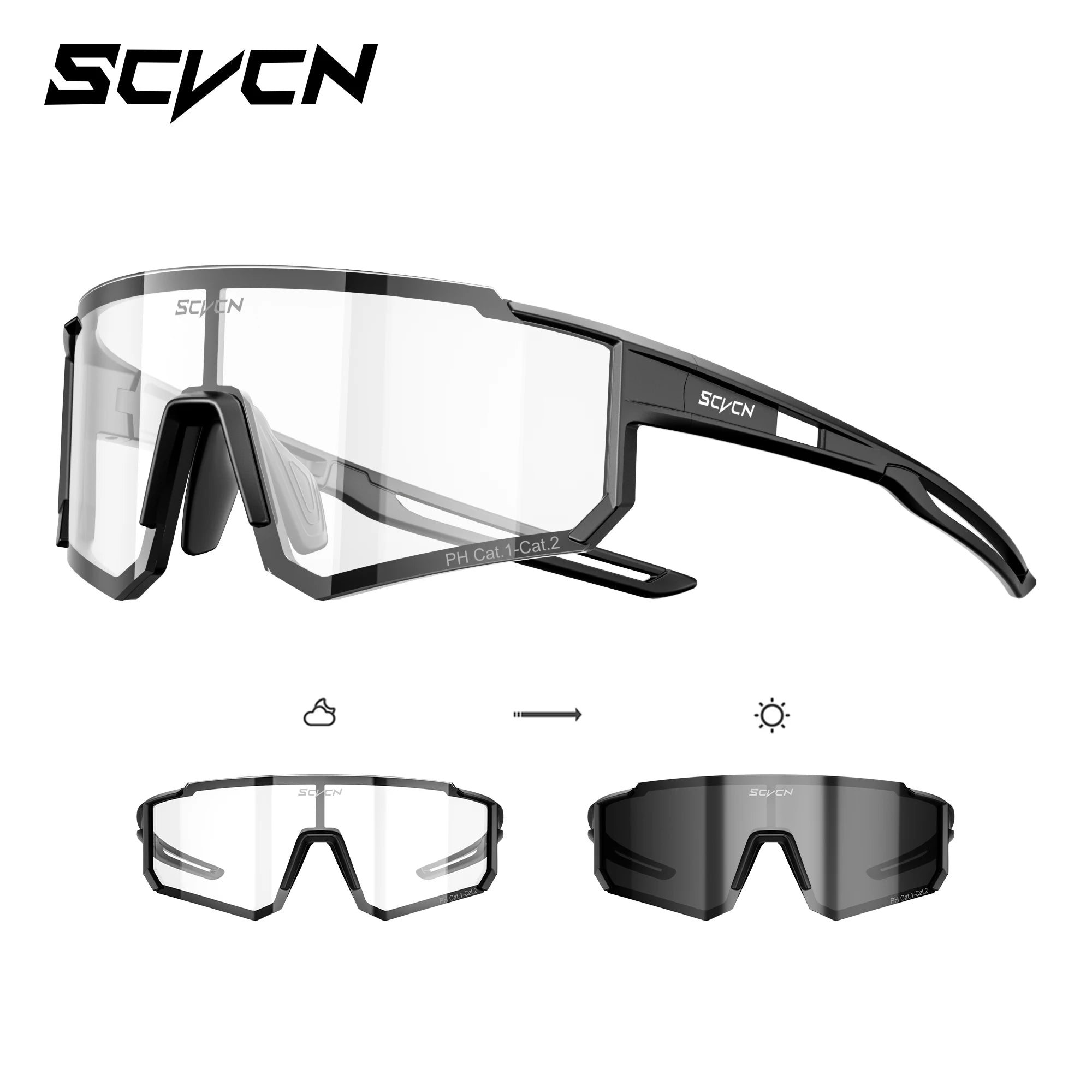 Photochromic Sunglasses Outdoor Sports Bike Cycling Glasses Man MTB Climbing Glasses Women Driving Bicycle Eyewear New