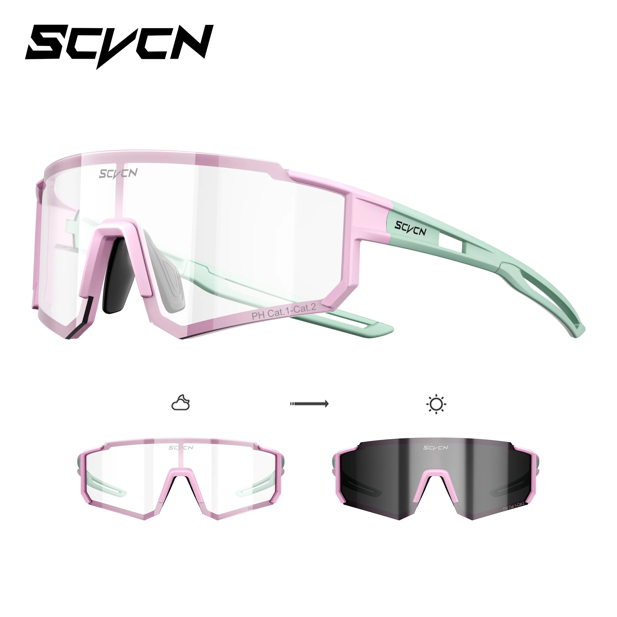 Photochromic Sunglasses Outdoor Sports Bike Cycling Glasses Man MTB Climbing Glasses Women Driving Bicycle Eyewear New