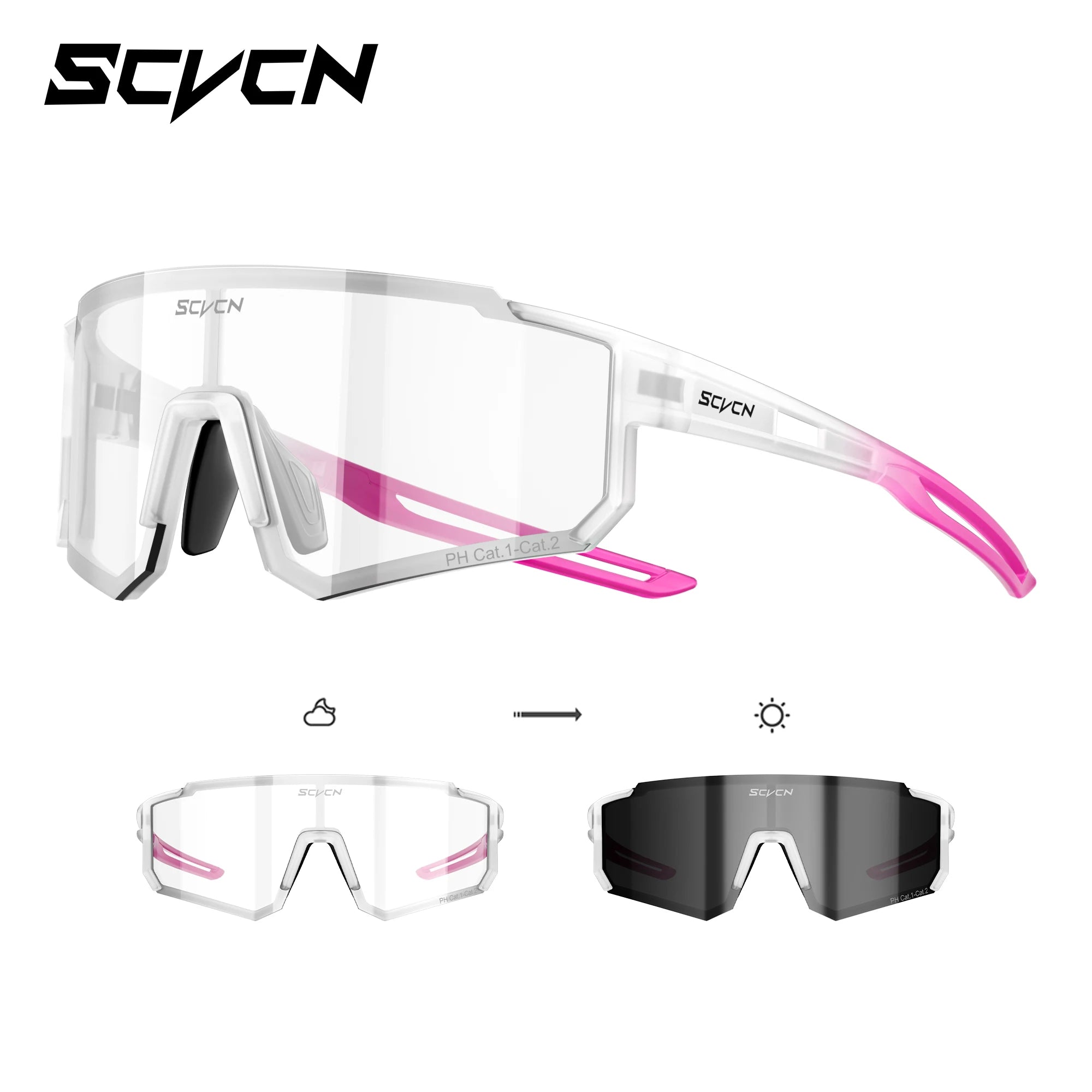 Photochromic Sunglasses Outdoor Sports Bike Cycling Glasses Man MTB Climbing Glasses Women Driving Bicycle Eyewear New