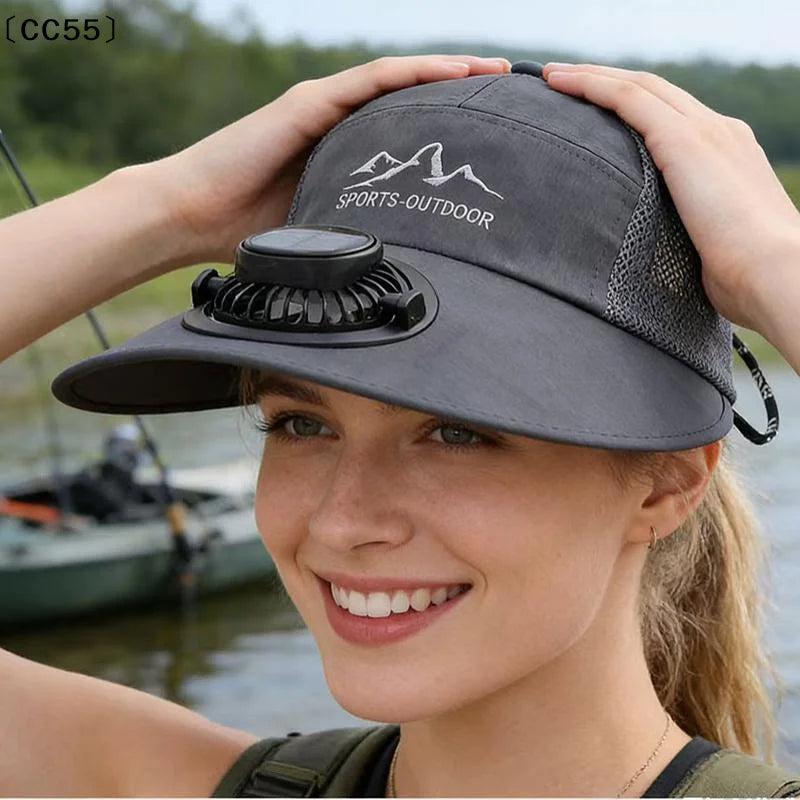 Solar-Powered Fan Hat for Men and Women - Perfect for Fishing and Outdoor Activities!