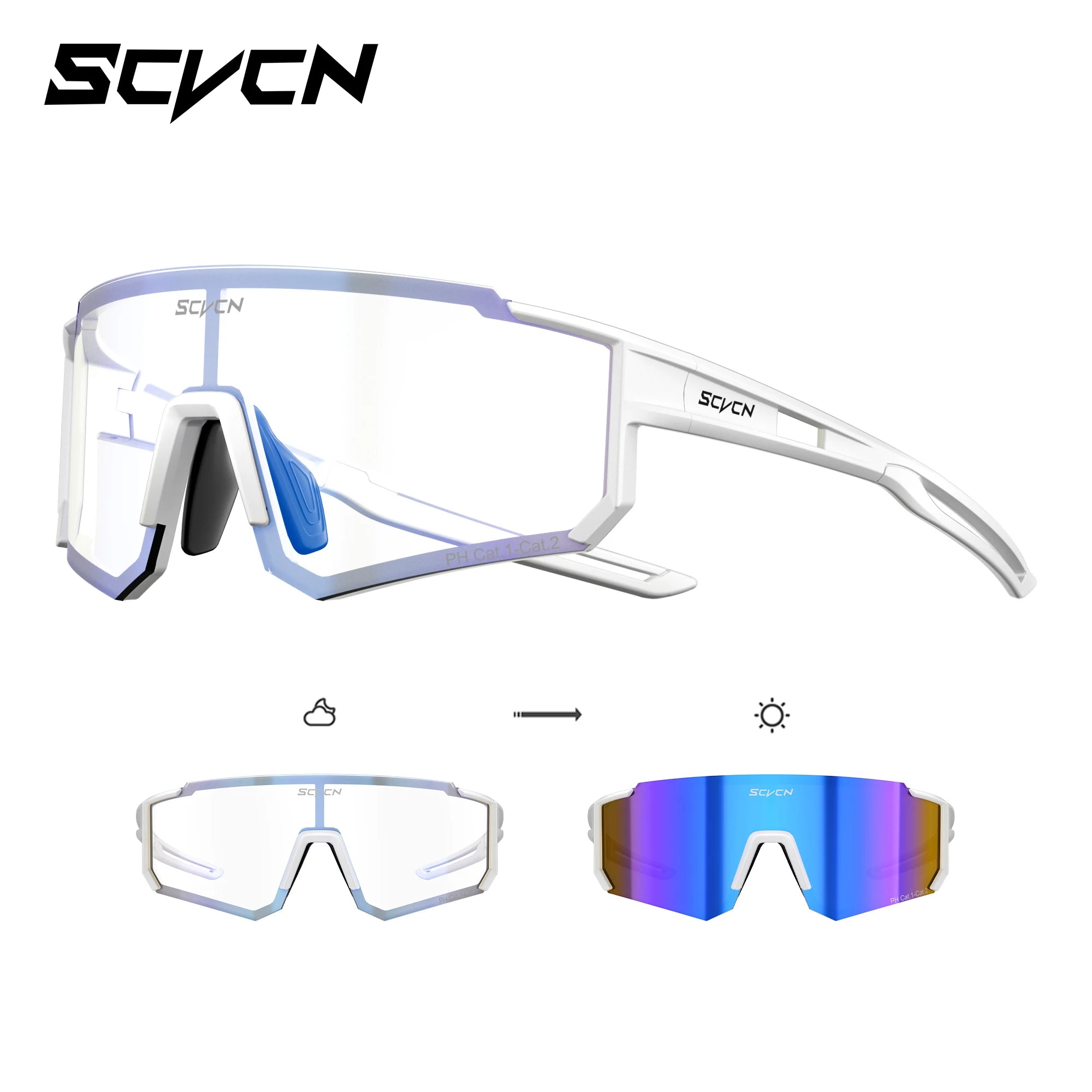 Photochromic Sunglasses Outdoor Sports Bike Cycling Glasses Man MTB Climbing Glasses Women Driving Bicycle Eyewear New